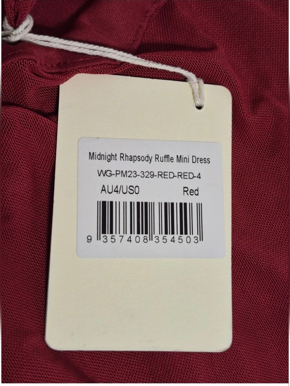Peppermayo Midnight Rhapsody Ruffle Mini Dress Size 0 - Picture 3 of 10